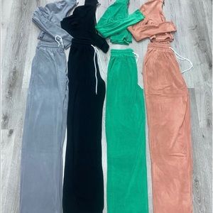2 piece Tracksuit set, color: Green “Tall friendly”